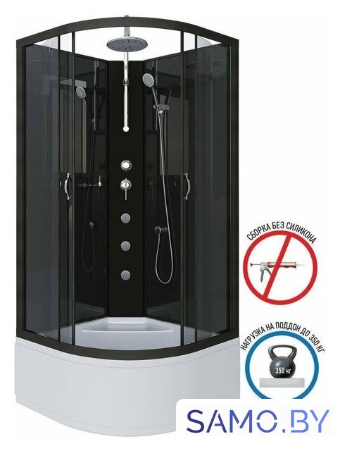 Душевая кабина Niagara NG-6508-14BKTG 90x90x210 - Изображение №3 — Интернет-магазин samo.by