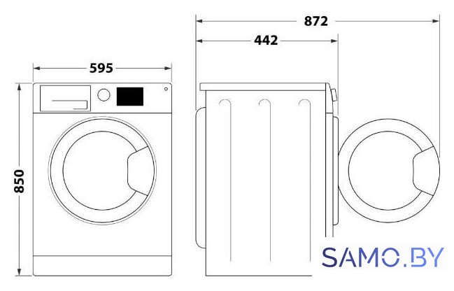Стиральная машина Whirlpool WRSB 7238 BB EU - Изображение №12 — Интернет-магазин samo.by