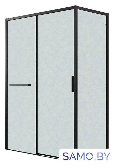 Душевая стенка Grossman Style 80x195 200.K33.05.80.21.02 (черный матовый/стекло шиншилла) - Изображение №2 — Интернет-магазин samo.by
