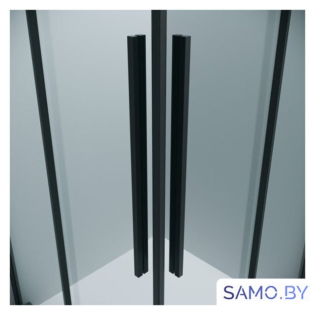 Душевой уголок Grossman Galaxy 100x90x195 300.K33.01.1090.21.00 (черный матовый/прозрачное стекло) - Изображение №3 — Интернет-магазин samo.by