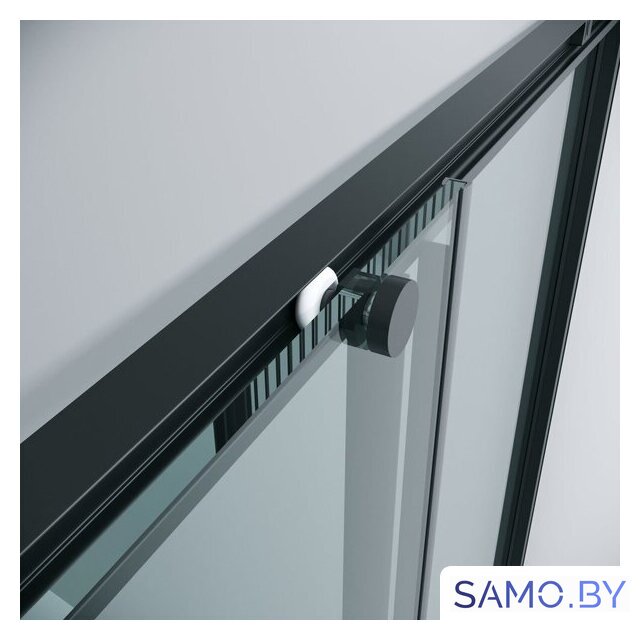 Душевой уголок Grossman Galaxy 100x90x195 300.K33.01.1090.21.00 (черный матовый/прозрачное стекло) - Изображение №5 — Интернет-магазин samo.by