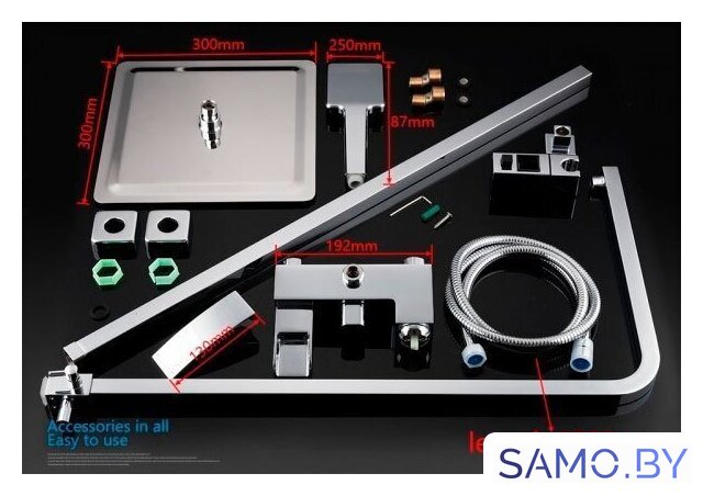 Душевая система  Gappo G2407-20 - Изображение №4 — Интернет-магазин samo.by