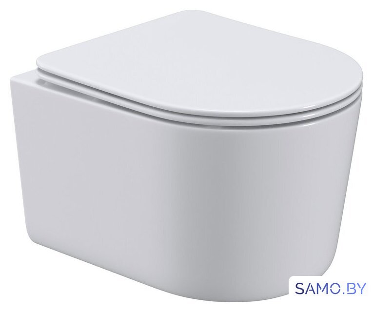 Унитаз подвесной Roxen Simple compact в комплекте с инсталляцией StounFix Dual Fresh 6 в 1 968084 (кнопка: брашированное золото) - Изображение №4 — Интернет-магазин samo.by