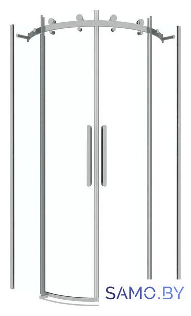 Душевой уголок Grossman Classic 90x90x195 301.K33.04.9090.10.00 (хром/прозрачное стекло) - Изображение №1 — Интернет-магазин samo.by