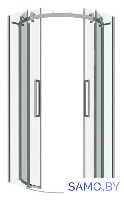 Душевой уголок Grossman Classic 90x90x195 301.K33.04.9090.10.00 (хром/прозрачное стекло) - Изображение №2 — Интернет-магазин samo.by