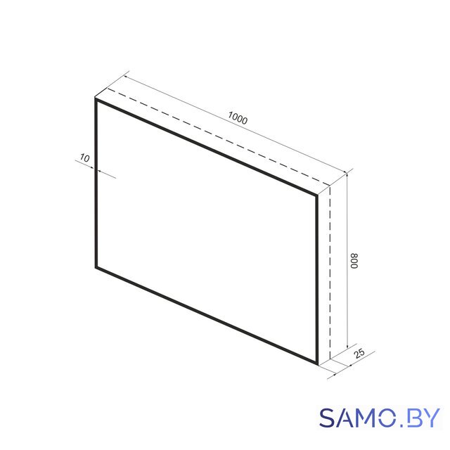  Wellsee Зеркало с фоновой LED-подсветкой 7 Rays' Spectrum 172201070, 100 х 80 см (с сенсором и регулировкой яркости освещения) - Изображение №10 — Интернет-магазин samo.by