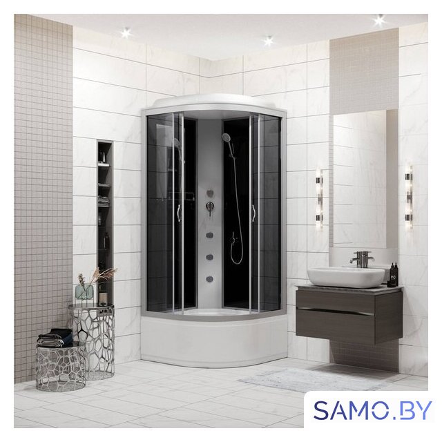 Душевая кабина Niagara NG-2507-14G 80x80x215 (тонированное стекло) - Изображение №2 — Интернет-магазин samo.by