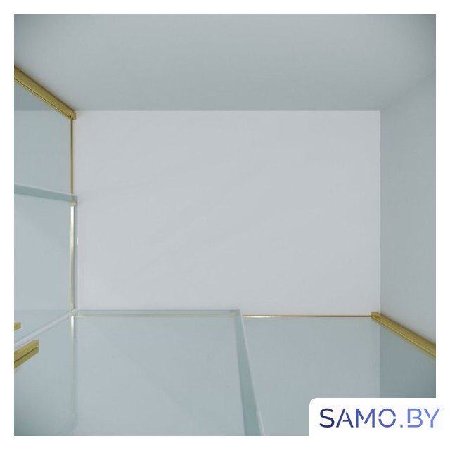 Душевой уголок Grossman Galaxy 100x90x195 300.K33.01.1090.32.00 (золото сатин/прозрачное стекло) - Изображение №5 — Интернет-магазин samo.by