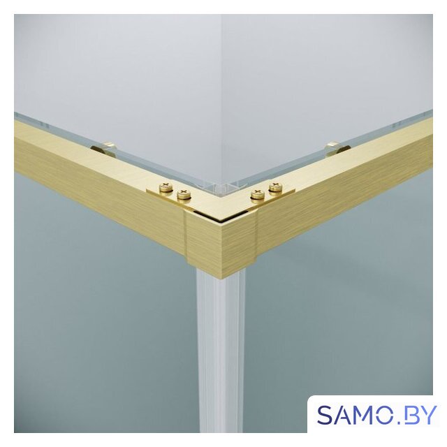 Душевой уголок Grossman Galaxy 100x90x195 300.K33.01.1090.32.00 (золото сатин/прозрачное стекло) - Изображение №4 — Интернет-магазин samo.by