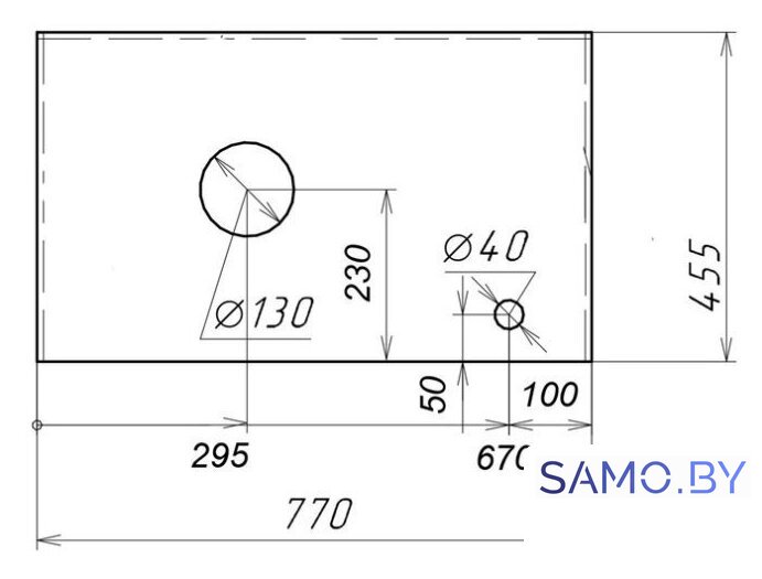  Grossman Столешница Флай-80 508002 (серый) - Изображение №2 — Интернет-магазин samo.by