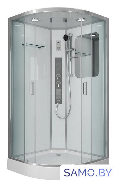 Душевая кабина Niagara NG-6002-01G 100x100x210 (прозрачное стекло) - Изображение №1 — Интернет-магазин samo.by