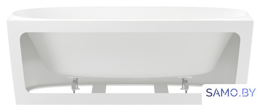Ванна Wellsee Belle Spa 2.0 170x75 235804003 (пристенная ванна белый глянец, экран, каркас, сифон-автомат матовый черный) - Изображение №3 — Интернет-магазин samo.by