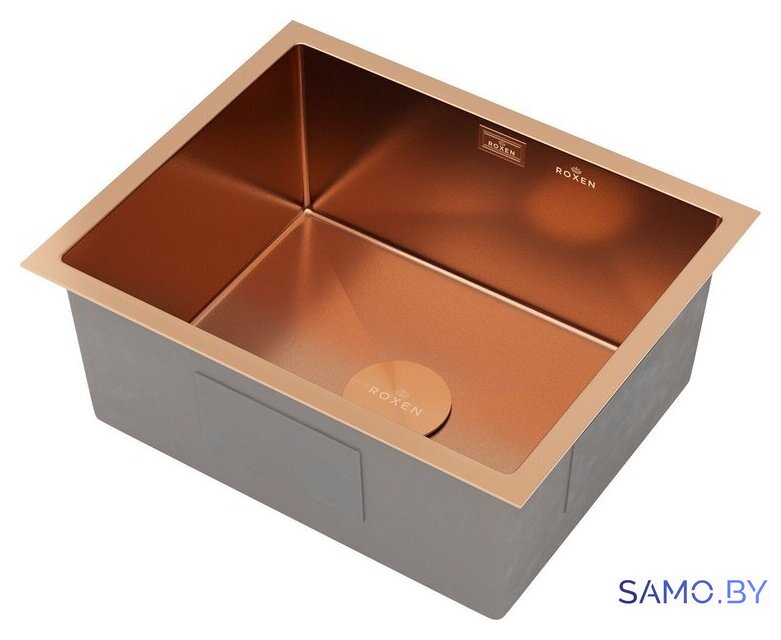 Кухонная мойка Roxen Uno 560210-54BR-V бронза/текстурная PVD покрытие (с ролл-матом и дозатором) - Изображение №12 — Интернет-магазин samo.by