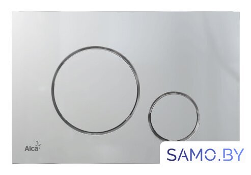 Панель смыва Alcaplast M672 (хром матовый) - Изображение №1 — Интернет-магазин samo.by