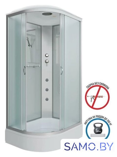 Душевая кабина Niagara NG-33084-14RG 100x80 (матовое стекло) - Изображение №1 — Интернет-магазин samo.by