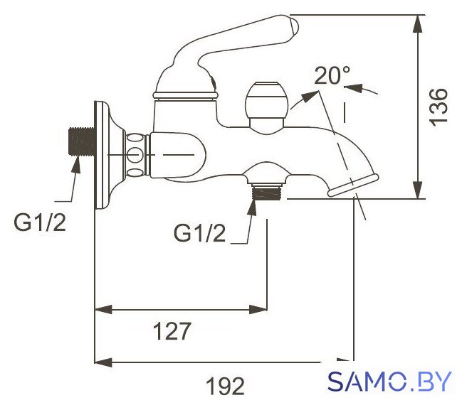 Смеситель Gappo G3288 - Изображение №2 — Интернет-магазин samo.by