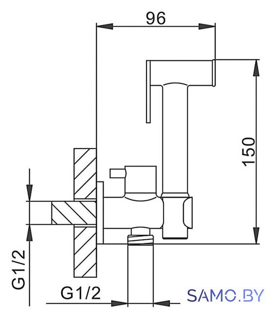 Гигиенический душ FRAP F7501 - Изображение №2 — Интернет-магазин samo.by