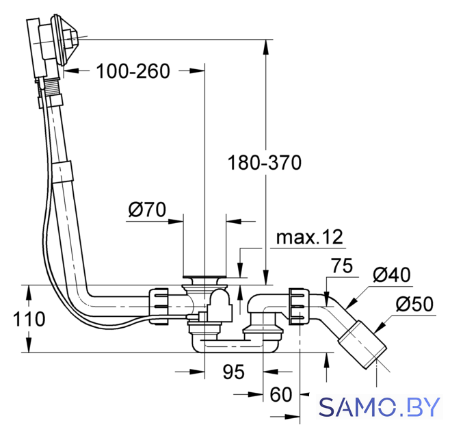 Сифон Grohe Talento 28939000 - Изображение №2 — Интернет-магазин samo.by