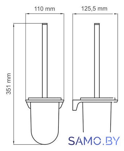 Ершик для унитаза Wasserkraft Aisch K-5927 - Изображение №3 — Интернет-магазин samo.by