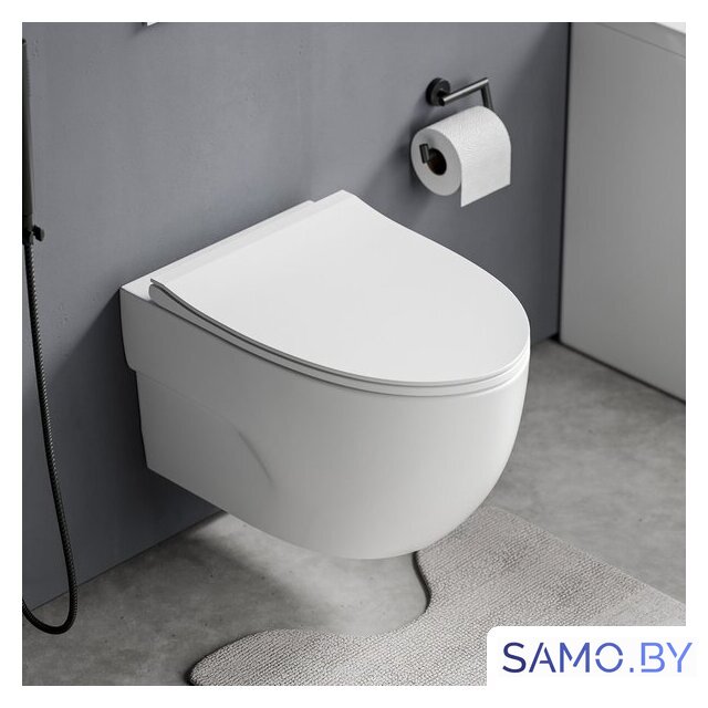 Унитаз подвесной Roxen Porto в комплекте с инсталляцией StounFix Dual Fresh 6 в 1 966779 (кнопка: серый гранит) - Изображение №13 — Интернет-магазин samo.by