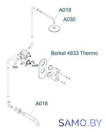 Душевая система  Wasserkraft A15030 - Изображение №5 — Интернет-магазин samo.by