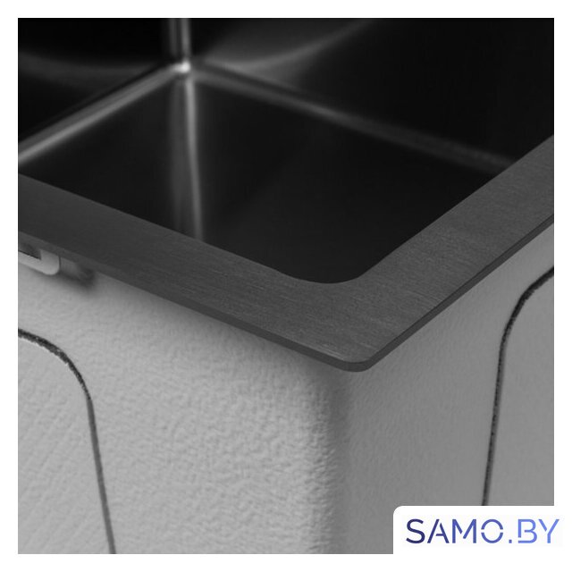 Кухонная мойка ARFEKA ECO AR 550*450 BLACK PVD NANO - Изображение №7 — Интернет-магазин samo.by