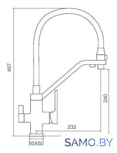 Смеситель Gappo G4317-6 - Изображение №2 — Интернет-магазин samo.by