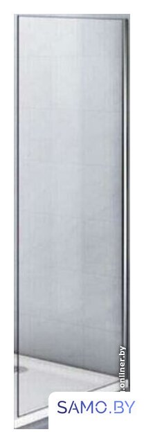 Душевая стенка Veconi 100x185 KP03-90-01-C5 (стекло прозрачное/хром) - Изображение №1 — Интернет-магазин samo.by