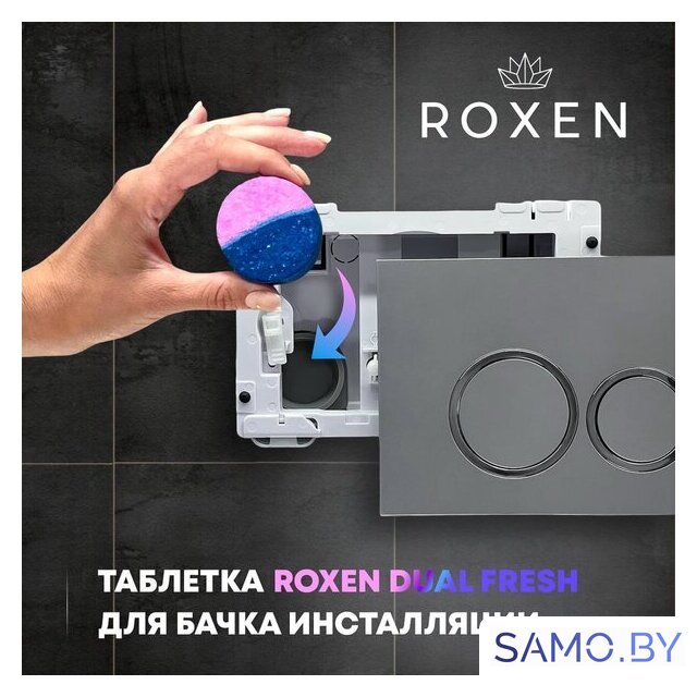 Средство для бачка инсталляции Roxen Dual Fresh 20000 (4 шт) - Изображение №2 — Интернет-магазин samo.by