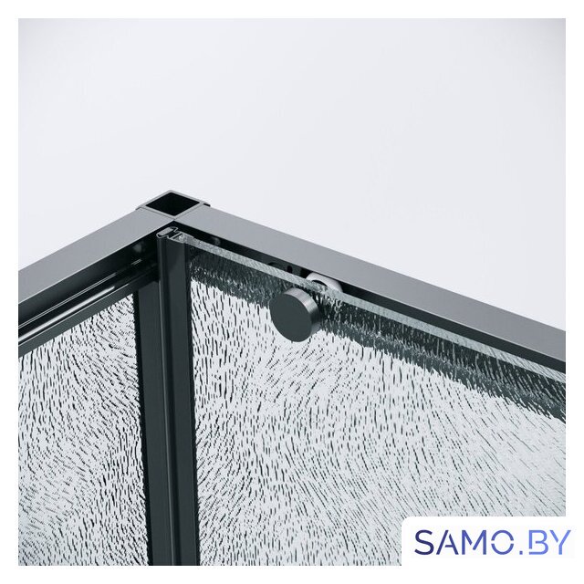 Душевой уголок Grossman Galaxy 100x80x195 120.K33.01.1080.21.02 (черный матовый/стекло шиншилла) - Изображение №3 — Интернет-магазин samo.by
