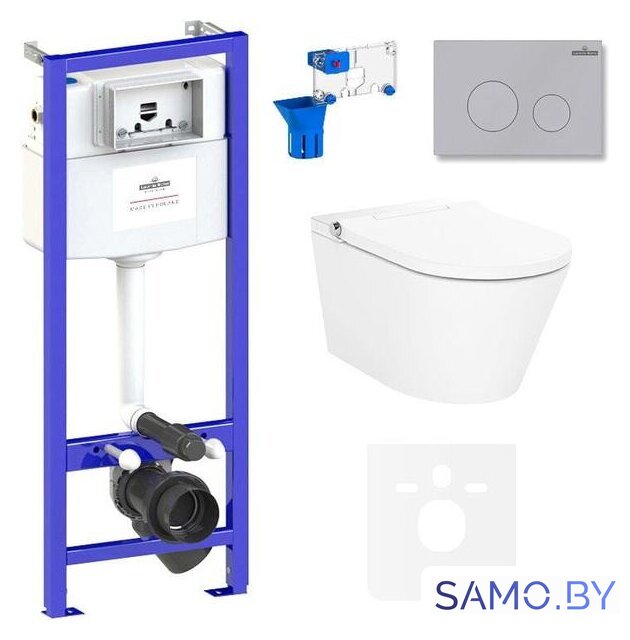 Унитаз подвесной Lavinia Boho Smart V-Clean 7 в 1 87561152 - Изображение №1 — Интернет-магазин samo.by