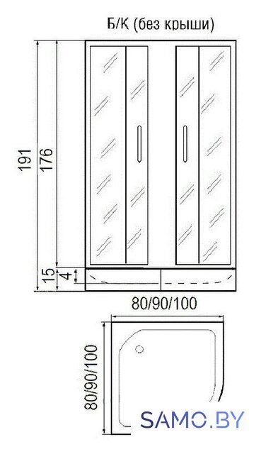 Душевой уголок River Don Light 90/15 MT - Изображение №8 — Интернет-магазин samo.by