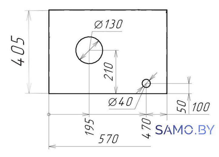  Grossman Столешница Флай-60 506002 (серый) - Изображение №2 — Интернет-магазин samo.by