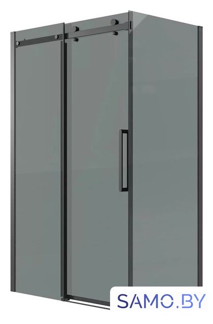 Душевой уголок Grossman Classic 130x90x195 120.K33.04.1390.21.10 (черный матовый/тонированное стекло) - Изображение №1 — Интернет-магазин samo.by