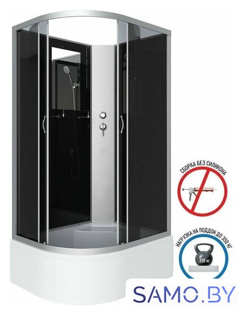 Душевая кабина Niagara NG-2510-14RBK 120x80x215 - Изображение №3 — Интернет-магазин samo.by