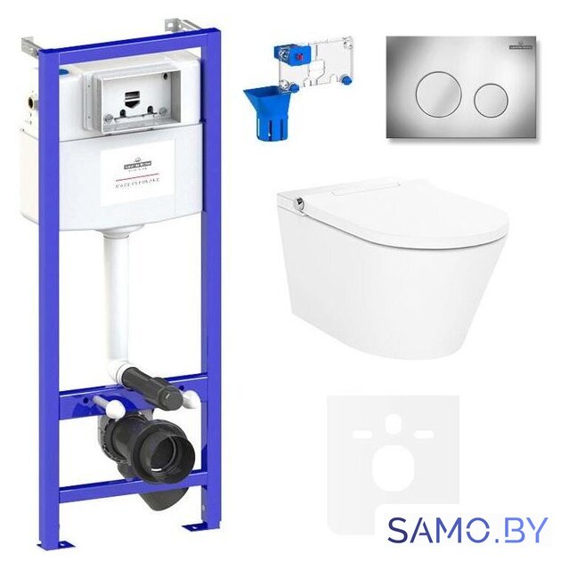 Унитаз подвесной Lavinia Boho Smart V-Clean 7 в 1 87561151 - Изображение №1 — Интернет-магазин samo.by