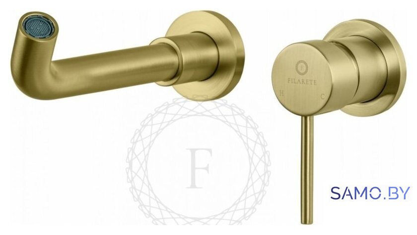 Смеситель Filarete Roun FL4020 (матовое золото) - Изображение №4 — Интернет-магазин samo.by