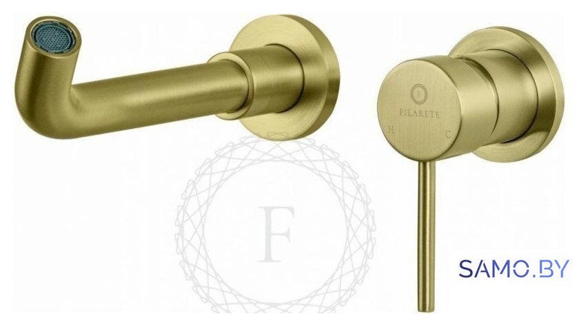Смеситель Filarete Roun FL4020 (матовое золото) - Изображение №12 — Интернет-магазин samo.by