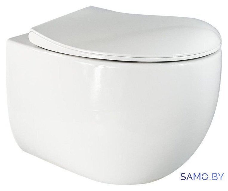 Унитаз подвесной Roxen Egg в комплекте с инсталляцией StounFix Dual Fresh 6 в 1 966436 (кнопка: серый бетон) - Изображение №3 — Интернет-магазин samo.by