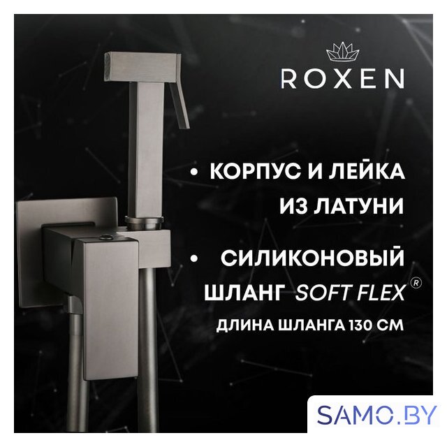 Гигиенический душ Roxen Caspia 500960-GM (оружейная сталь) - Изображение №7 — Интернет-магазин samo.by