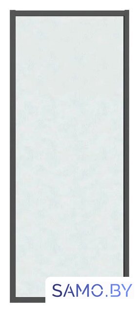 Душевая стенка Grossman Style 90x195 200.K33.05.90.21.02 (черный матовый/стекло шиншилла) - Изображение №1 — Интернет-магазин samo.by