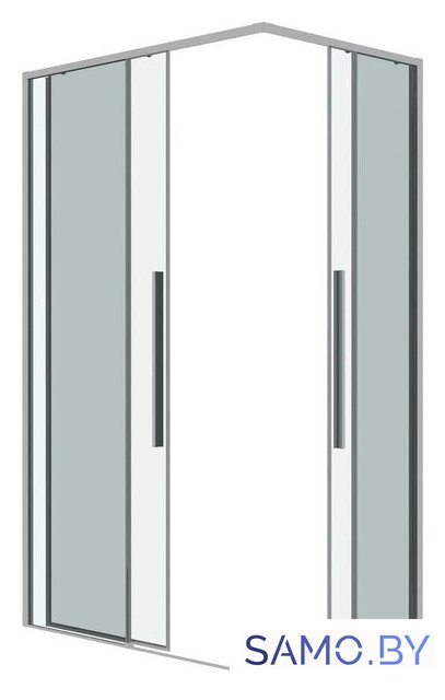 Душевой уголок Grossman Galaxy 110x80x195 300.K33.01.1180.10.00 (хром/прозрачное стекло) - Изображение №2 — Интернет-магазин samo.by