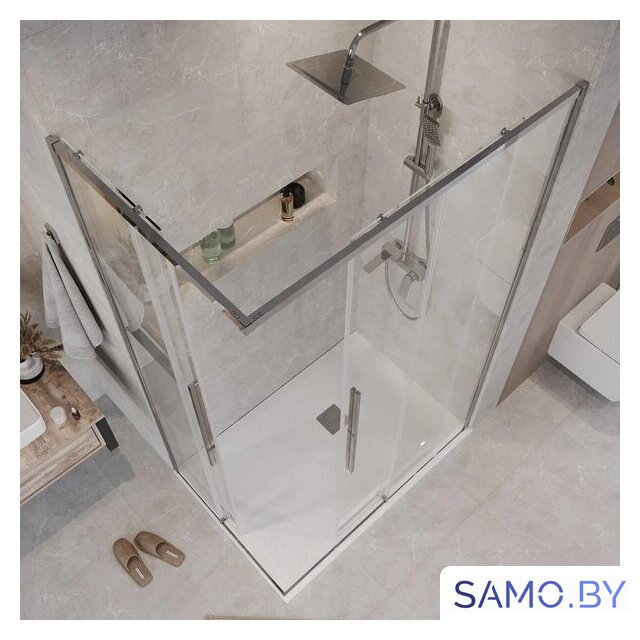 Душевой уголок Grossman Galaxy 110x80x195 300.K33.01.1180.10.00 (хром/прозрачное стекло) - Изображение №6 — Интернет-магазин samo.by