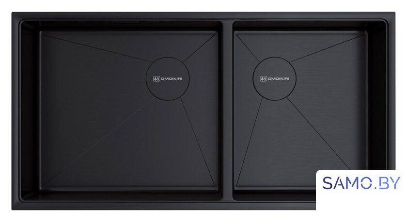 Кухонная мойка Omoikiri Taki 85-2-LB-U/IF Side GB (графит) - Изображение №1 — Интернет-магазин samo.by