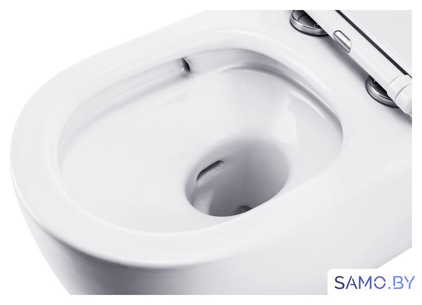 Унитаз подвесной Roxen Porto в комплекте с инсталляцией StounFix Dual Fresh 6 в 1 968015 (кнопка: золото глянцевое ) - Изображение №7 — Интернет-магазин samo.by