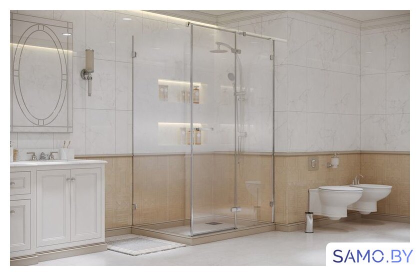 Душевой уголок Ambassador Abner 10011104R 120х90 - Изображение №2 — Интернет-магазин samo.by