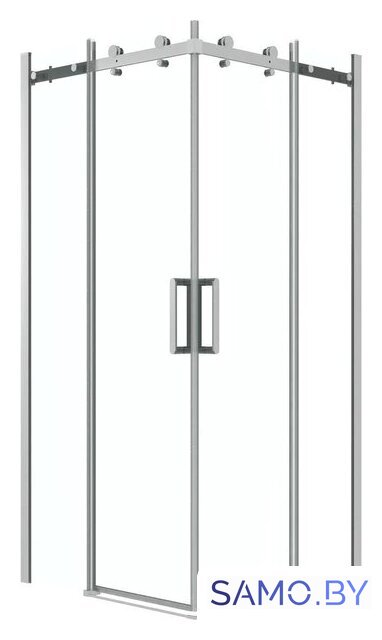 Душевой уголок Grossman Classic 80x80x195 300.K33.04.8080.10.00 (хром/прозрачное стекло) - Изображение №1 — Интернет-магазин samo.by