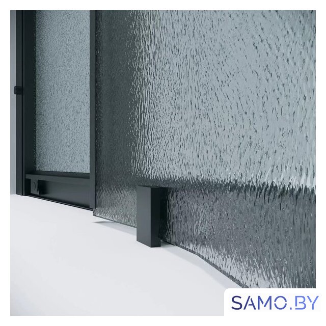 Душевой уголок Grossman Cosmo 80x80x195 301.K33.02.8080.21.02 (черный матовый/шиншилла стекло) - Изображение №5 — Интернет-магазин samo.by