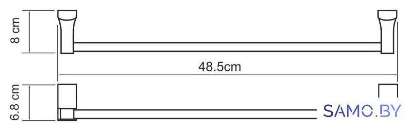 Держатель для полотенца Wasserkraft K-5050 - Изображение №2 — Интернет-магазин samo.by