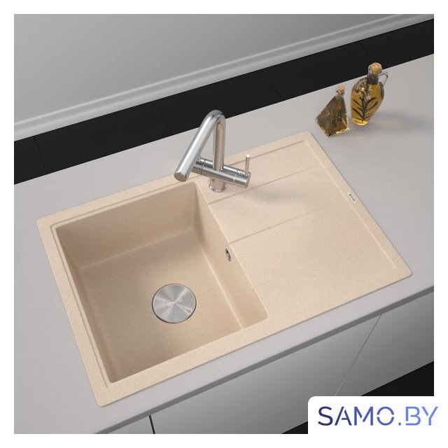 Кухонная мойка ZorG Rock 78 Premium beige - Изображение №1 — Интернет-магазин samo.by